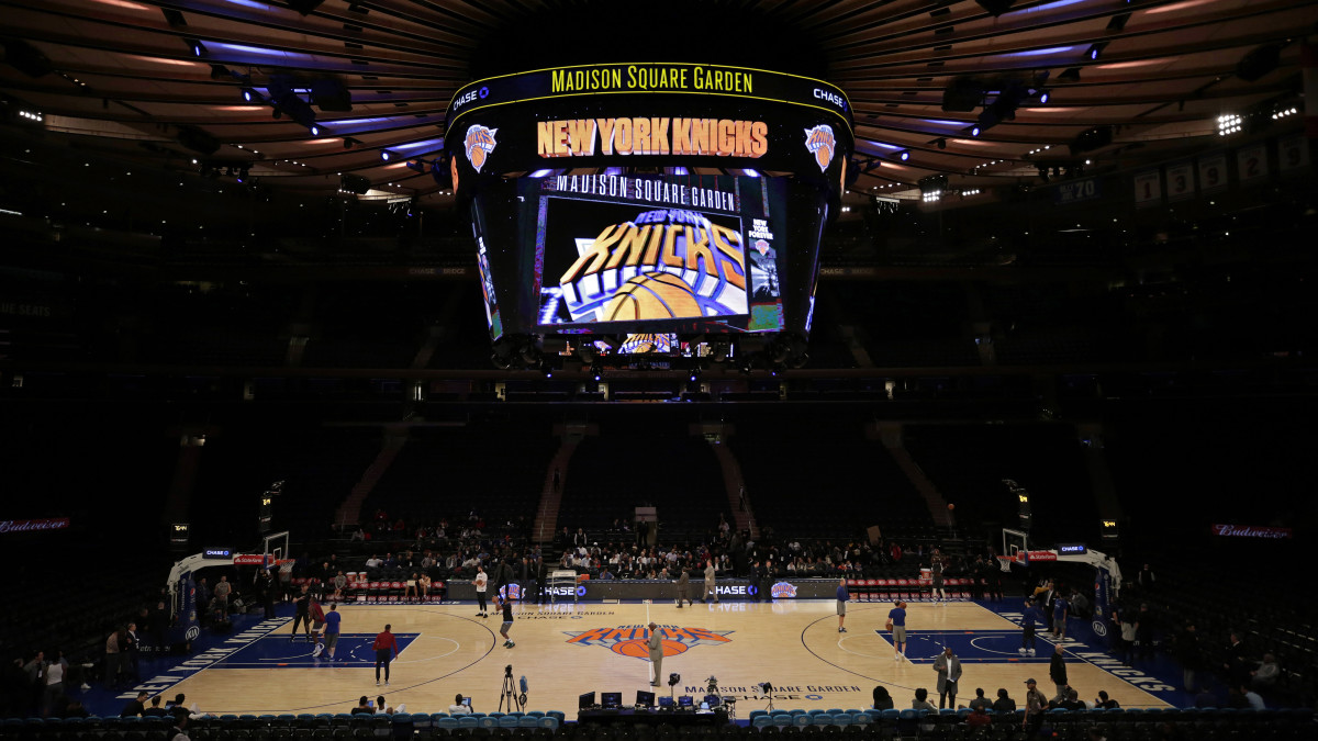 General view of Madison Square Garden before a Knicks game