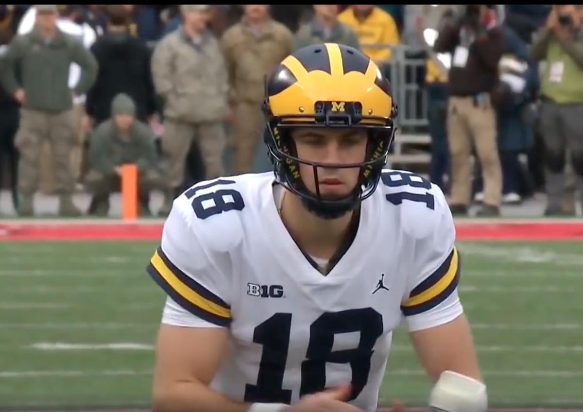 Brandon Peters' only action against Ohio State in two years at Michigan was a 8-yard completion and a handoff for a 1-yard touchdown run in 2018 in Columbus. 