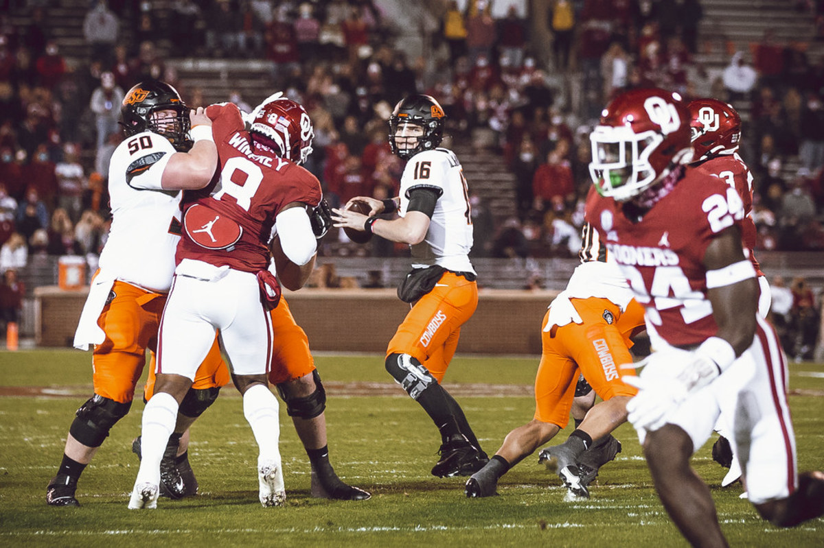 Illingworth came in during Bedlam and threw for the Cowboys only touchdown.