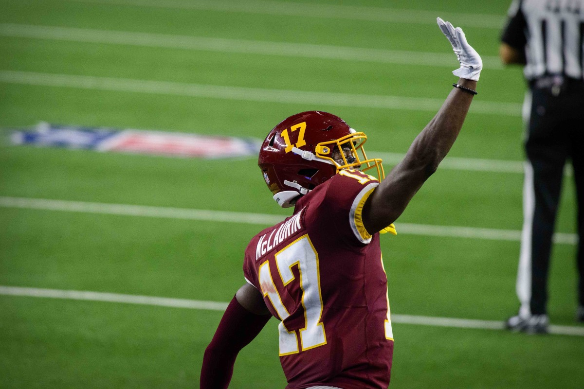 Terry McLaurin Wave Opposite © Jerome Miron-USA TODAY Sports