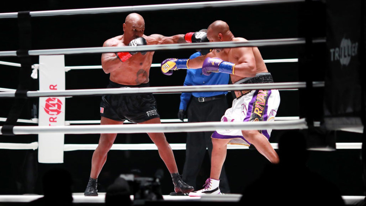 Mike Tyson and Roy Jones Jr.