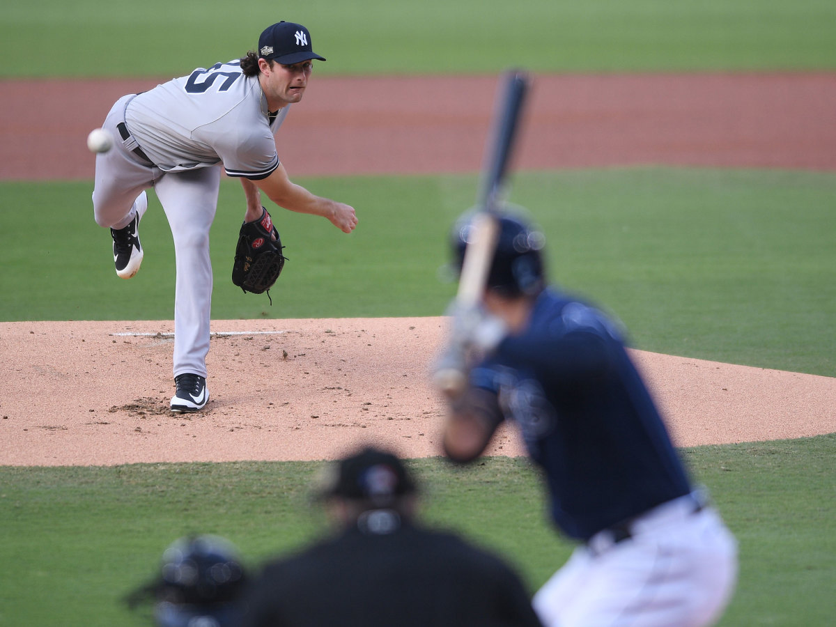 Gerrit Cole pitching