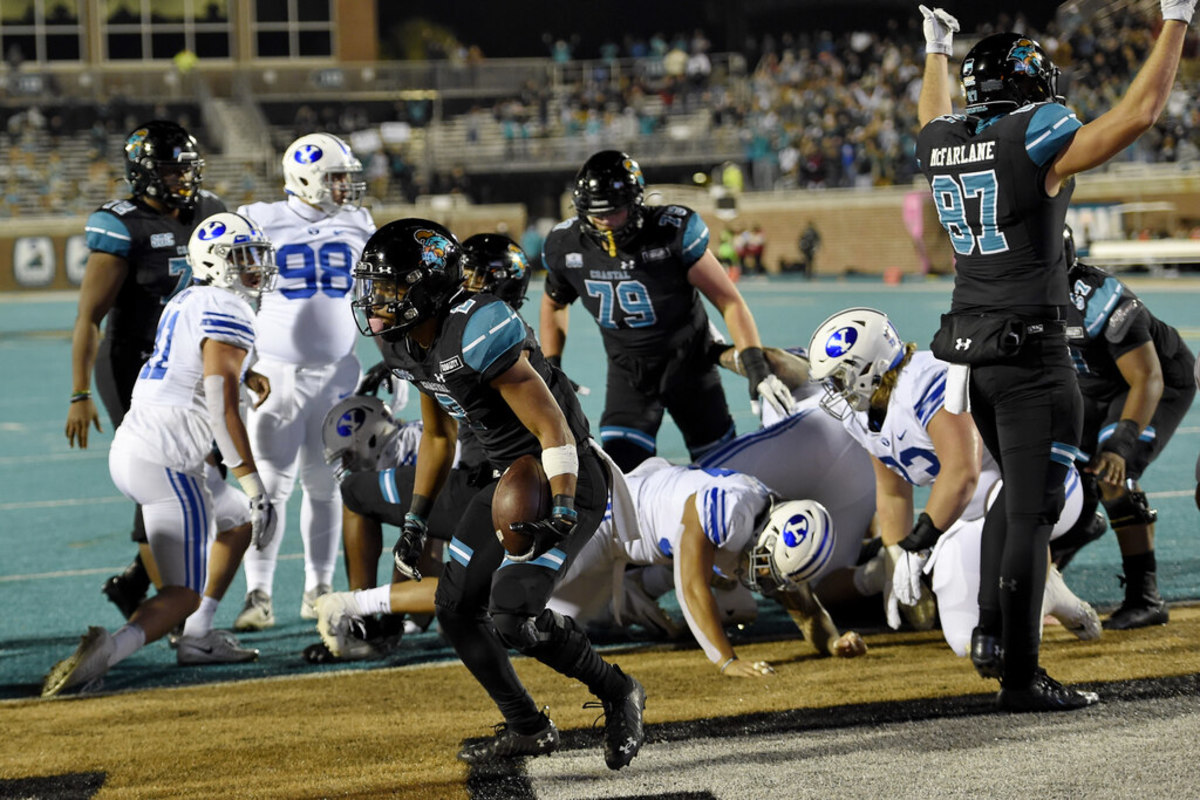 Coastal Carolina stopped BYU within a yard of the game’s final play