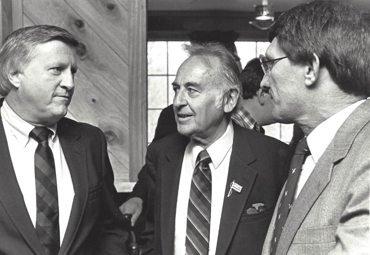 Ray Perkins with Bert Bank and George Steinbrenner
