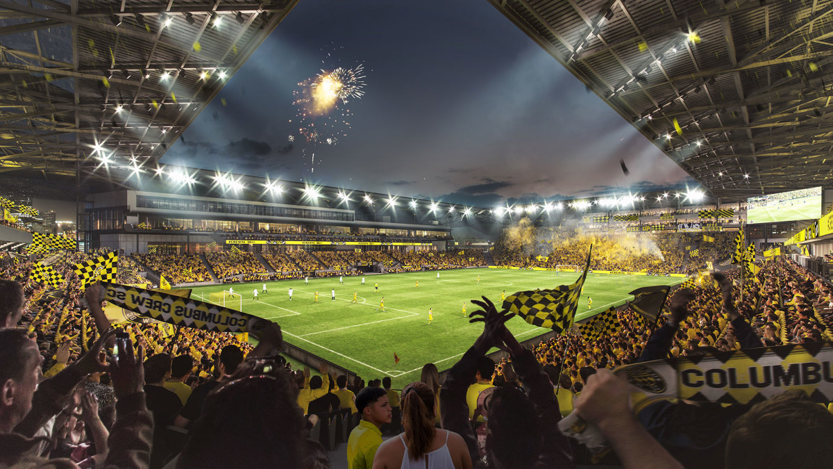 Rendering of the Columbus Crew's new stadium