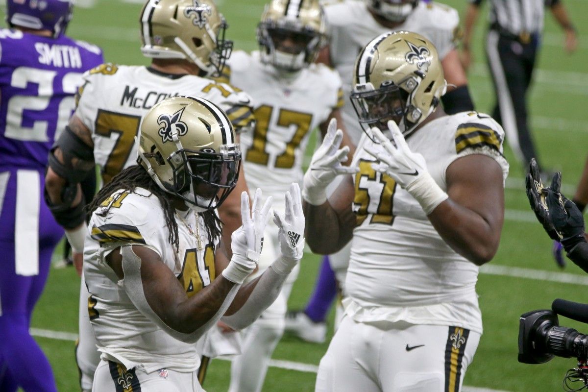 New Orleans Saints running back Alvin Kamara