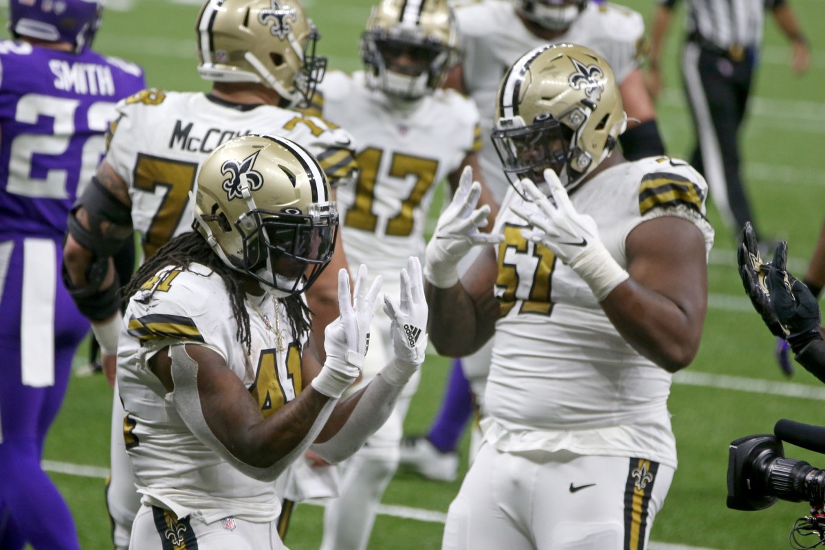 Game Balls from the Saints 52-33 Christmas Day Thrashing of the Vikings