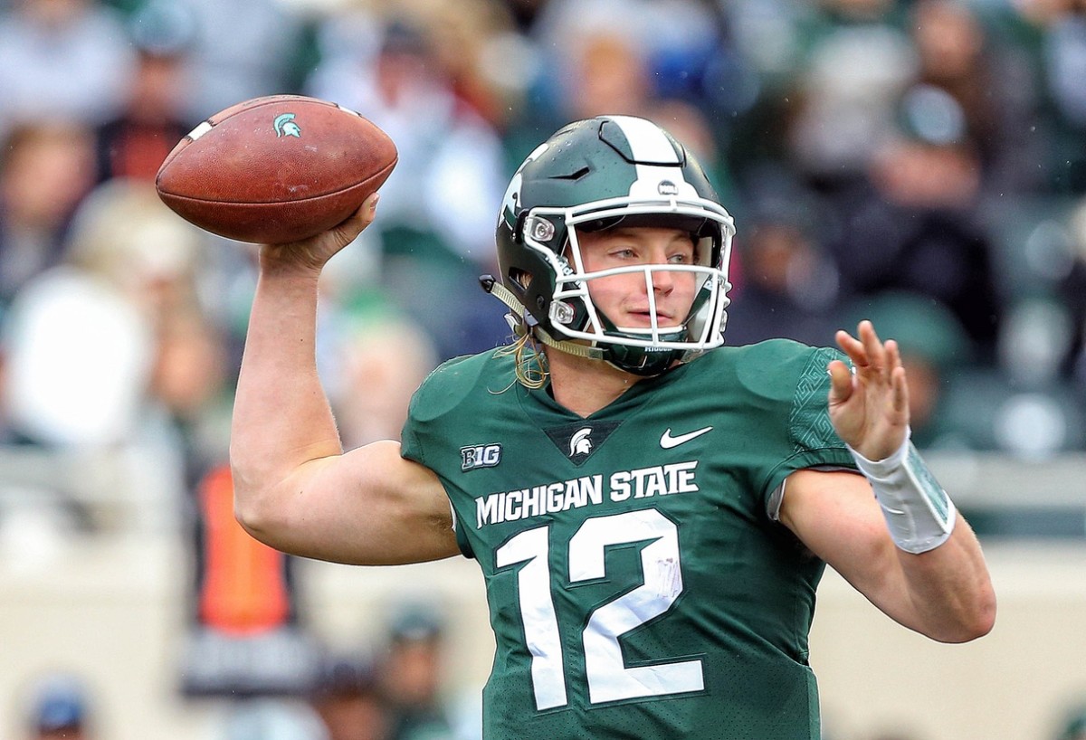 Rocky Lombardi started nine games at quarterback for Michigan State before transferring to Northern Illinois. (USA TODAY Sports)