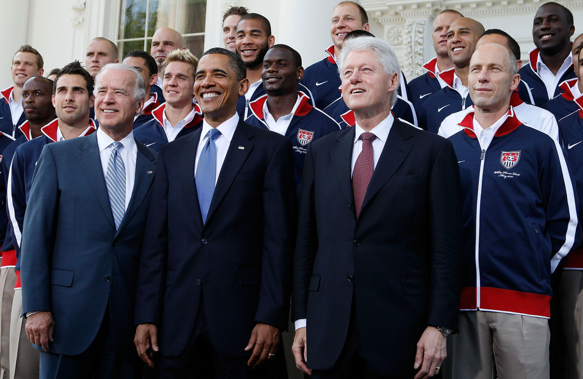 Joe Biden at the White House with the 2010 USMNT World Cup team