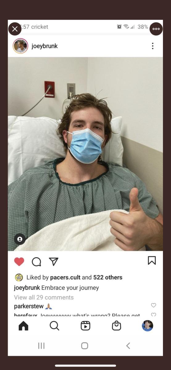 Joey Brunk posted on Instagram that surgery was all good. 