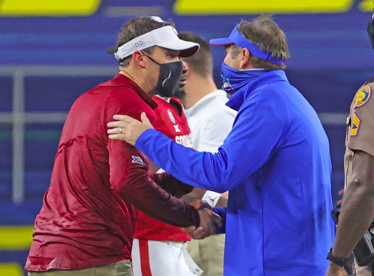 Lincoln Riley said COVID safety protocols are still very much in place as OU prepares to kick off the 2021 season