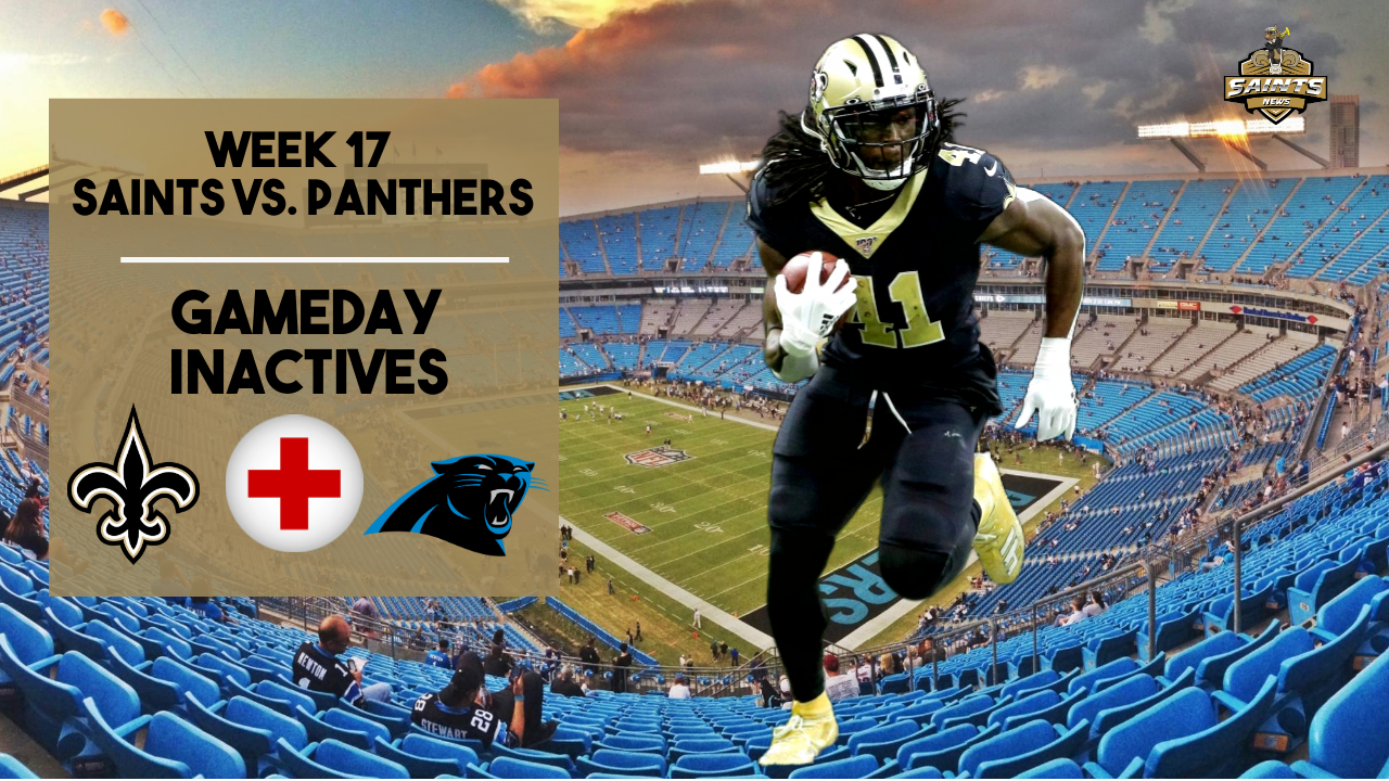 Week 17: Saints Inactives