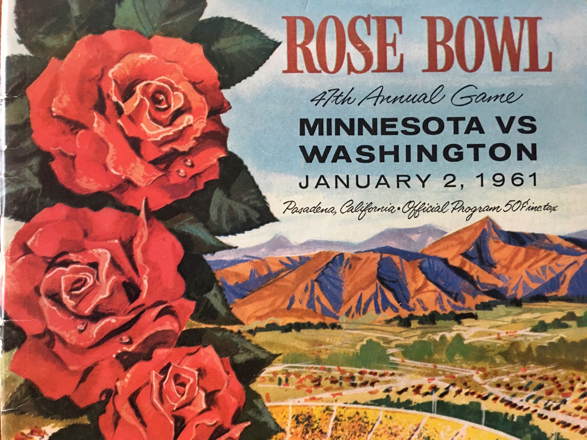 The program for the 1961 Rose Bowl game.