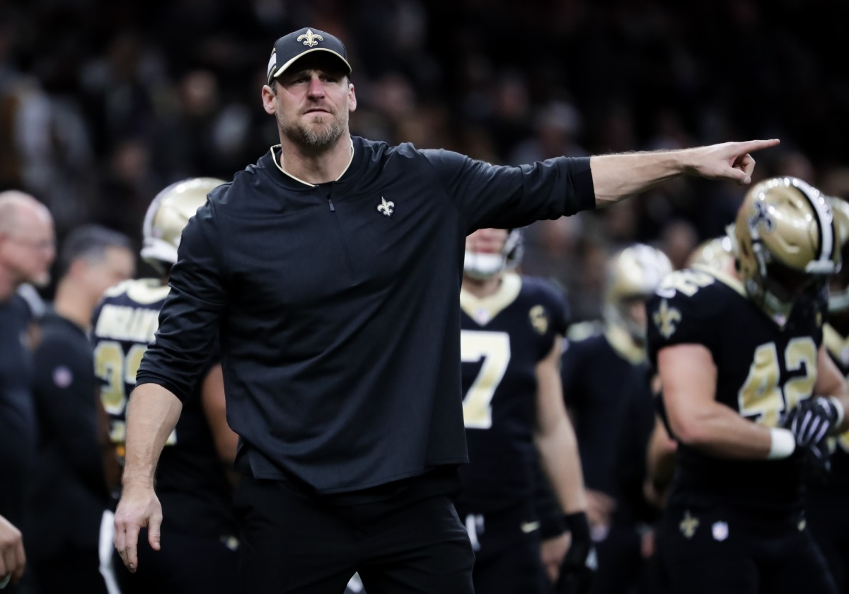 New Orleans Saints assistant head coach and tight end coach Dan Campbell. Mandatory Credit: Derick E. Hingle-USA TODAY Sports