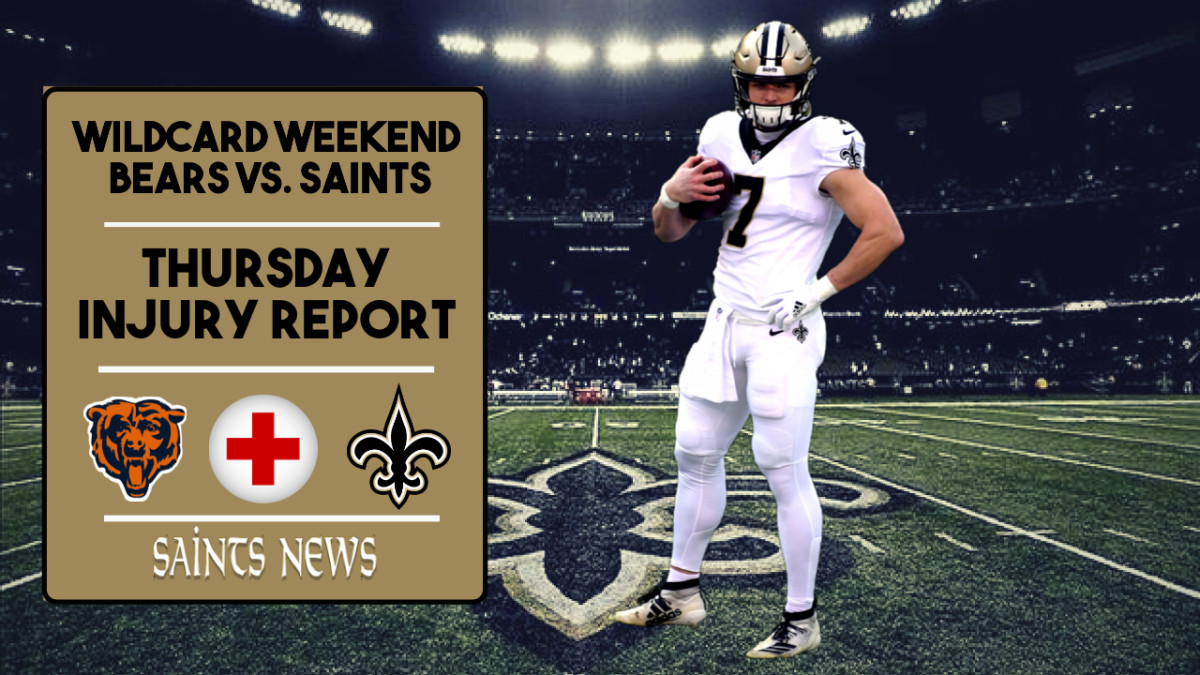 Saints Injury Report Wildcard