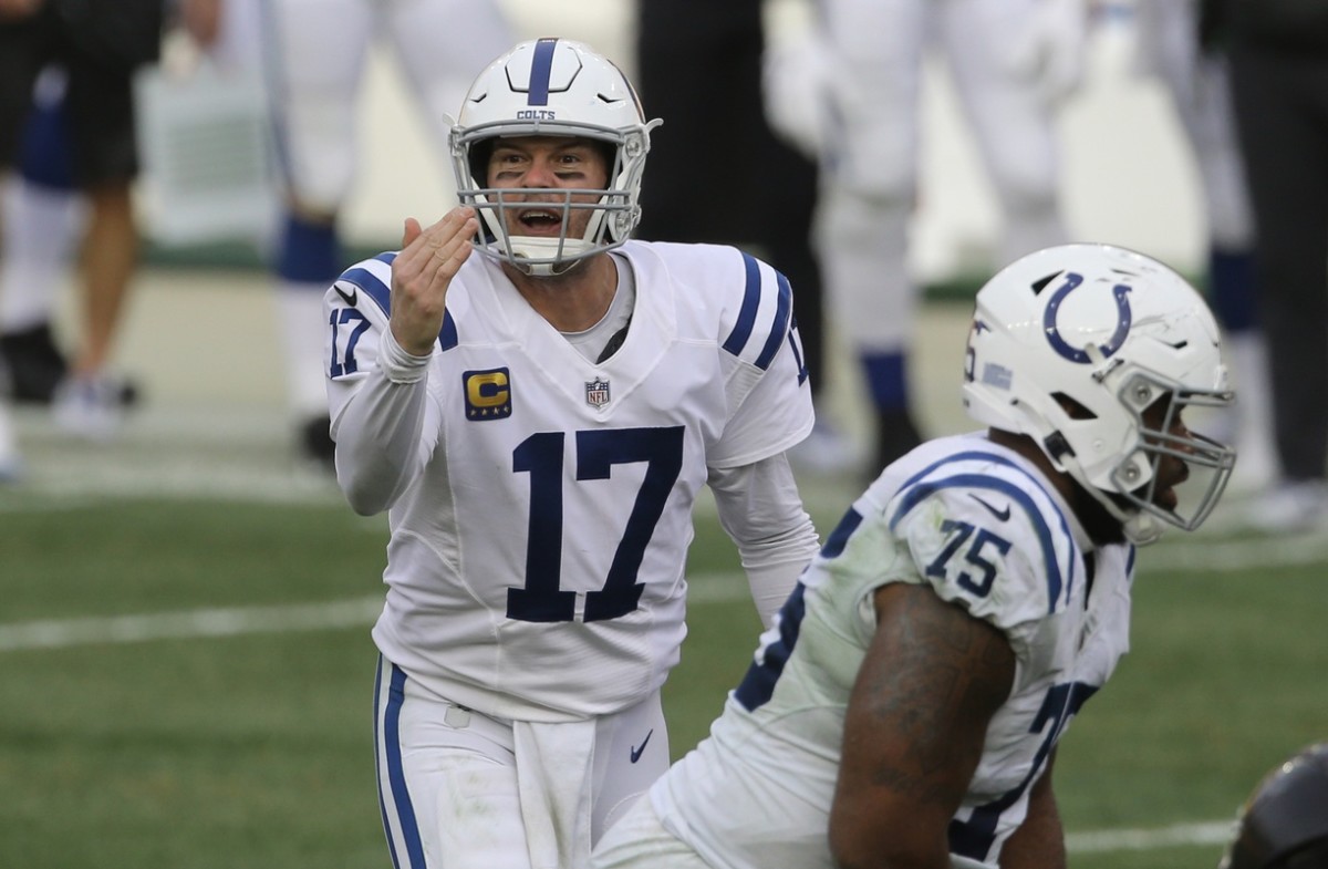 Indianapolis Colts quarterback Philip Rivers calls an audible during a Week 16 loss at Pittsburgh.