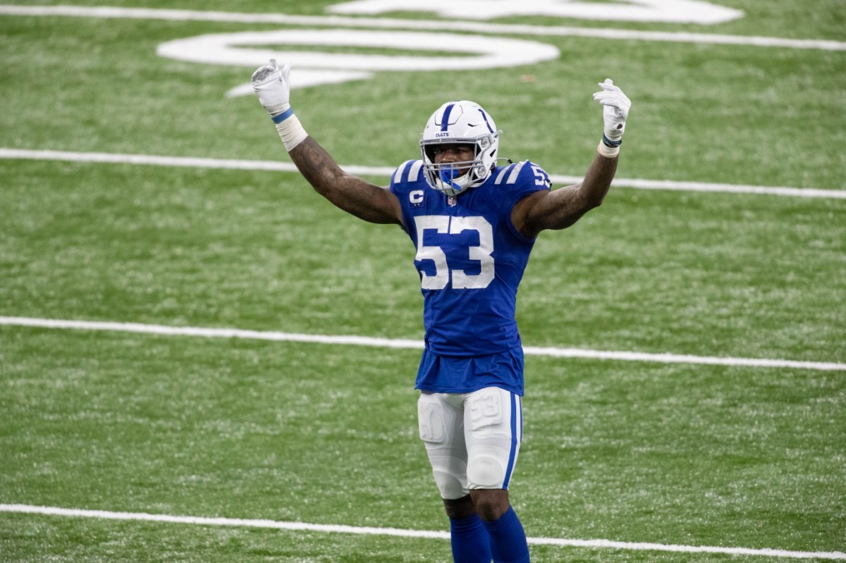 Indianapolis Colts linebacker Darius Leonard was voted All-Pro for the third consecutive year, and second time on the first team.