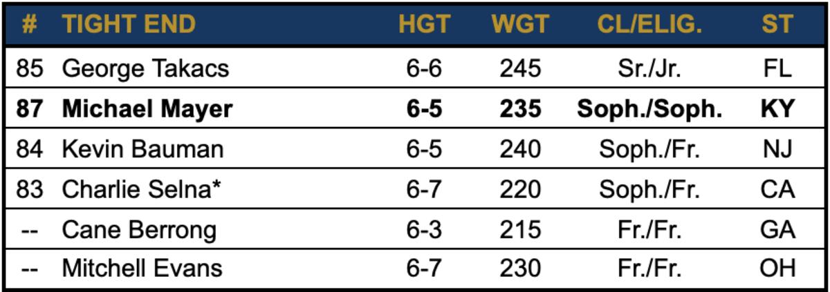 Early Look At The Notre Dame 2021 Roster: Offense Edition - Sports  Illustrated Notre Dame Fighting Irish News, Analysis And More