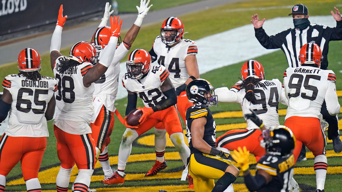 Despite playing with their offensive line and coaching staff depleted, the Browns jumped on the Steelers early and often in the wild card game.