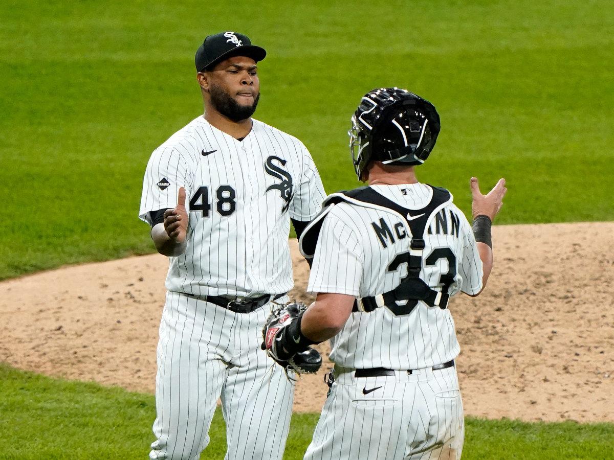 Alex Colome celebrates