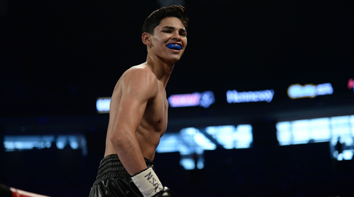 Ryan Garcia after defeating Tyrone Luckey in 2017
