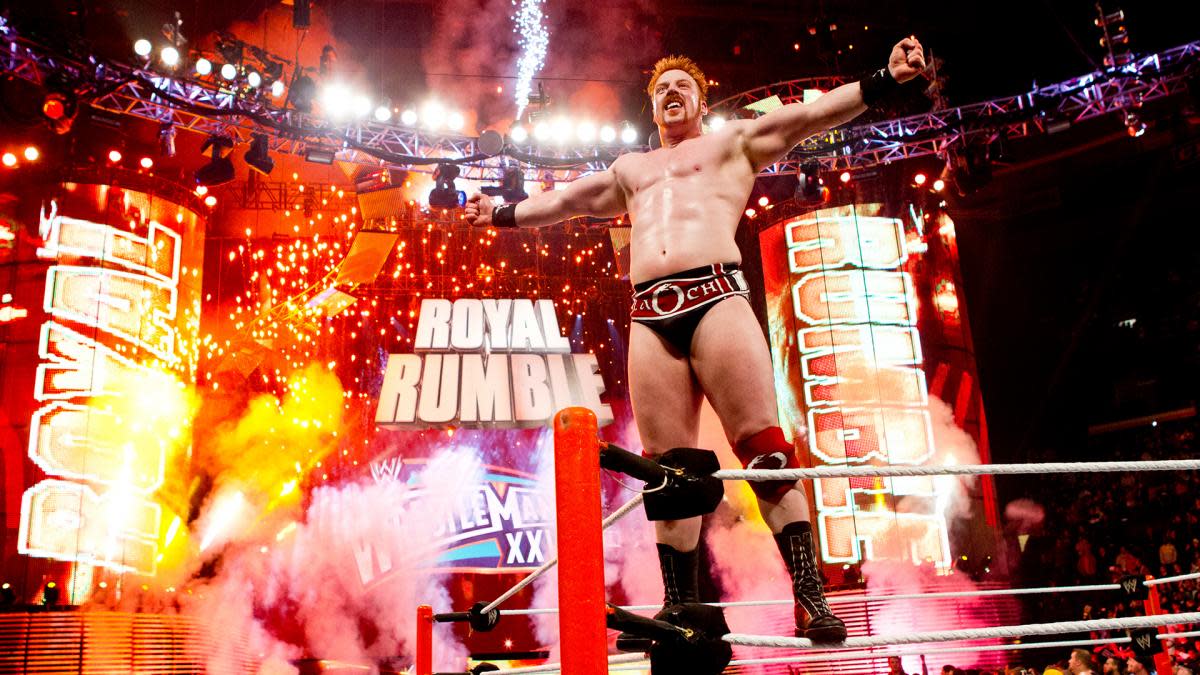 Sheamus after winning the Royal Rumble