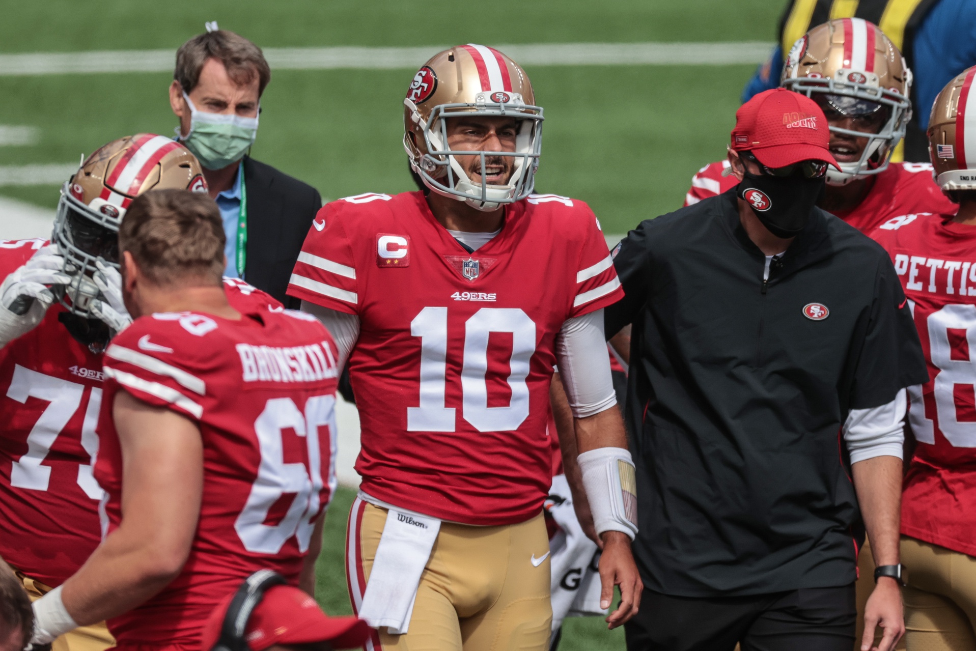 Was Jimmy Garoppolo’s ankle injury worse than that of the San Francisco 49ers?