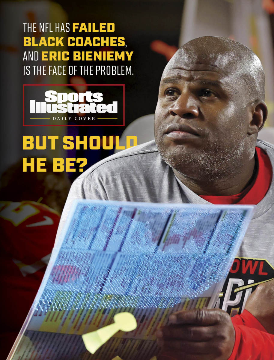 SI Daily Cover on Eric Bieniemy and the NFL's lack of Black head coaches