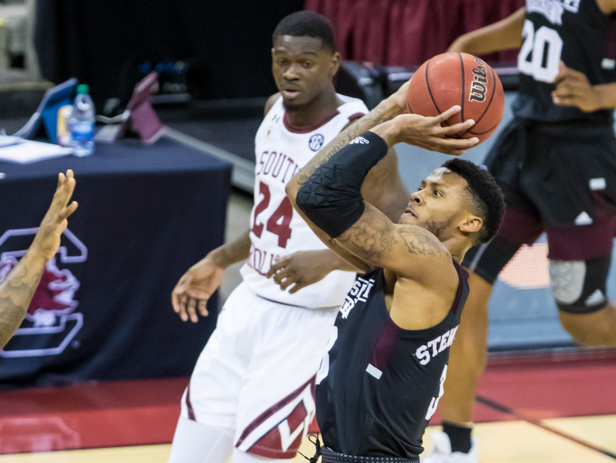 Mississippi Stewart, male basketball guard for Mississippi State Bulldogs, shines to lead Bulldogs over South Carolina Gamecocks