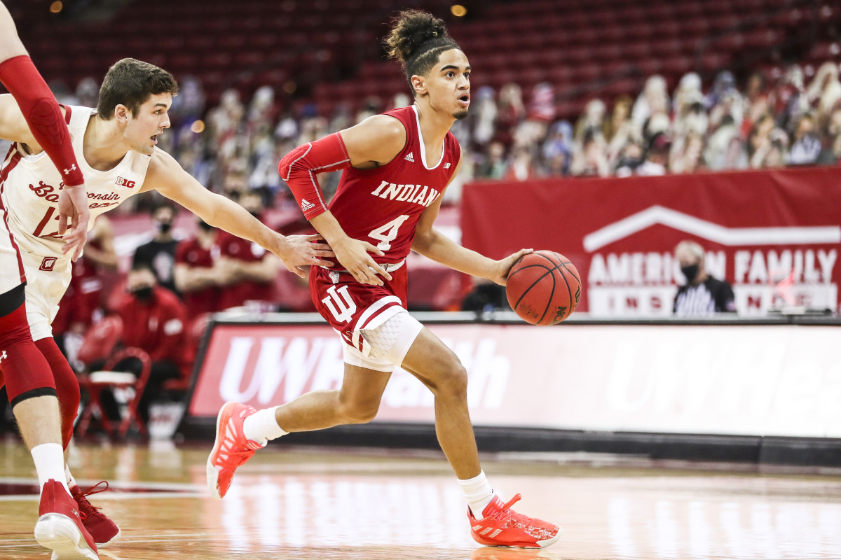 Indiana freshman Khristian Lander has been playing his best in the past three games. (USA TODAY Sports)
