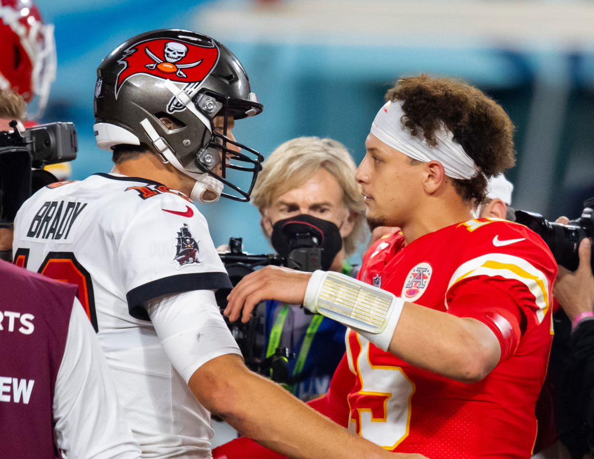 Two G.O.A.T.s: Tom Brady, Patrick Mahomes share 'Madden NFL 22' cover