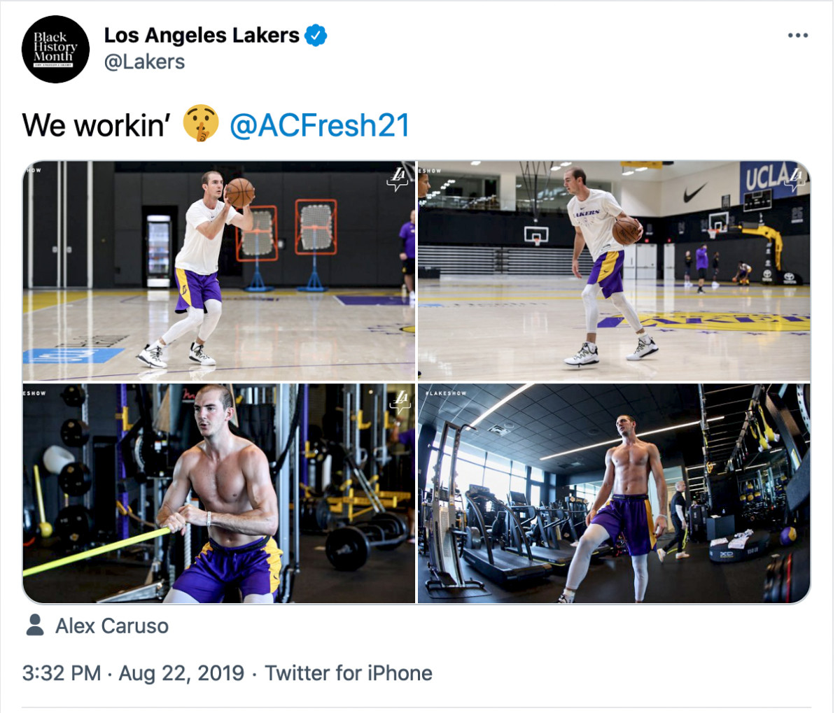 A member of Lakers coaching staff thought Alex Caruso was a UPS guy -  Silver Screen and Roll