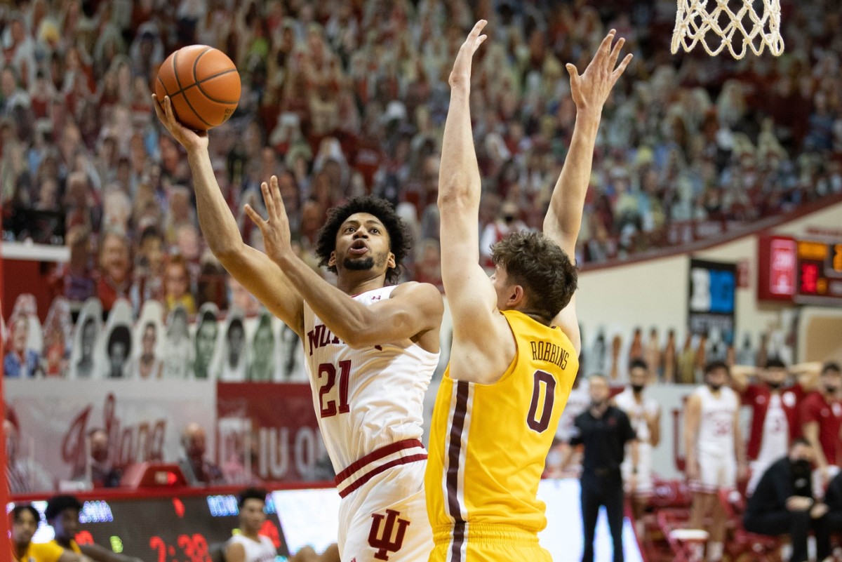Jerome Hunter had a career-high 16 points for Indiana on Wednesday night. (USA TODAY Sports)