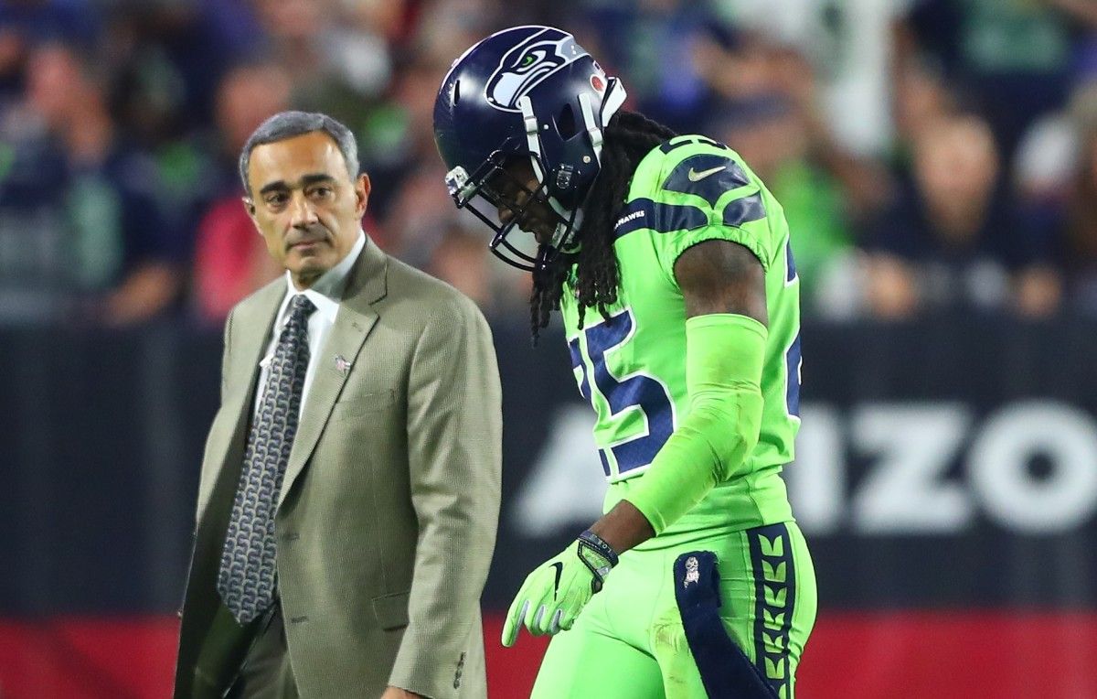Sherman departed the field in obvious pain and began to tell teammates that he believed his Achilles was torn. Days later, he underwent surgery to repair the injury and missed the rest of the 2017 season.