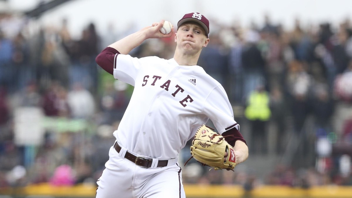 MSU pitcher Eric Cerantola didn't make the trip to Texas with the Bulldogs this weekend. (Photo courtesy of Mississippi State athletics)