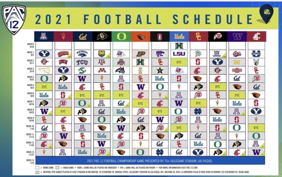 2021 Pac-12 football schedule