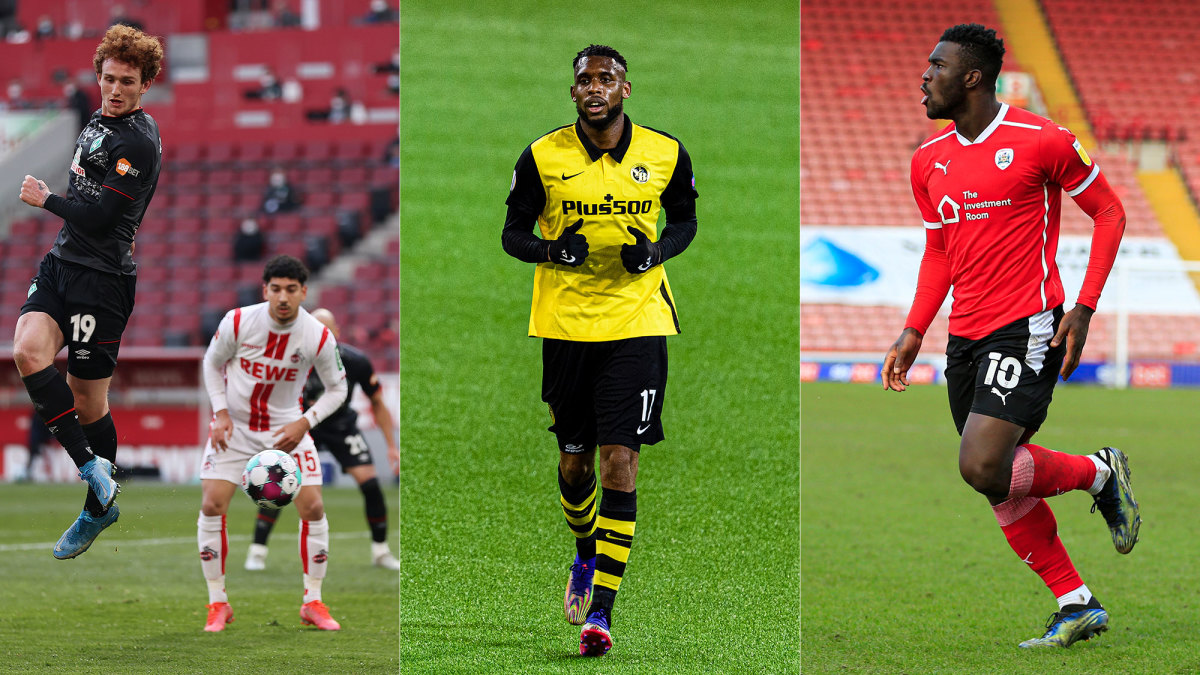 U.S. forwards Josh Sargent, Jordan Siebatcheu and Daryl Dike