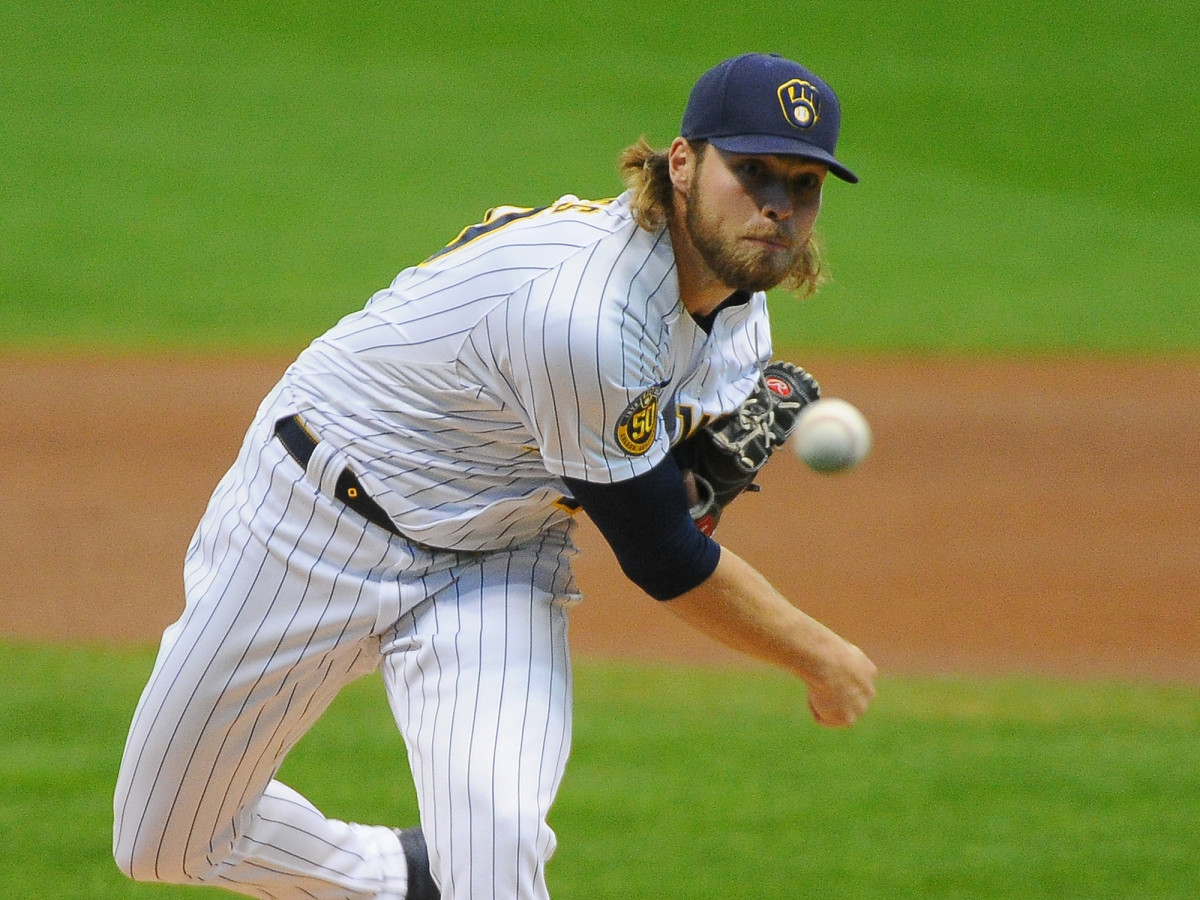 Corbin Burnes pitching