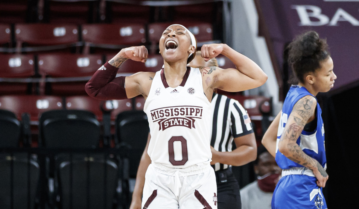 Guard JaMya Mingo-Young announced Tuesday she plans to transfer out of Mississippi State. (File photo courtesy of Mississippi State athletics)