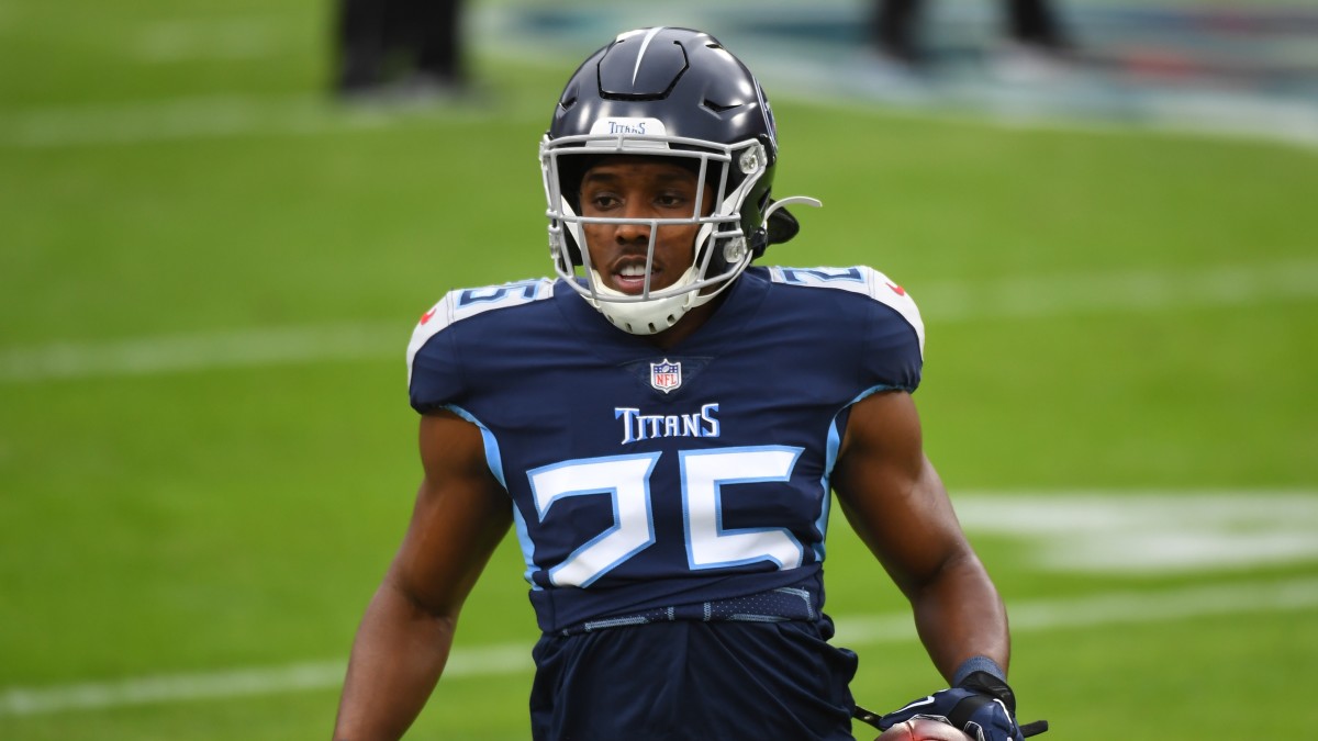 Adoree Jackson on the field during a Titans game