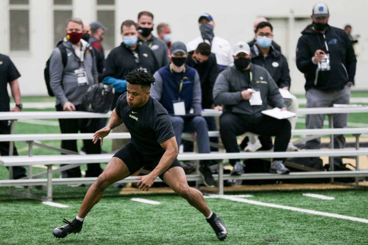 Reaction to Purdue Wide Receiver Rondale Moore Pro Day Visit NFL