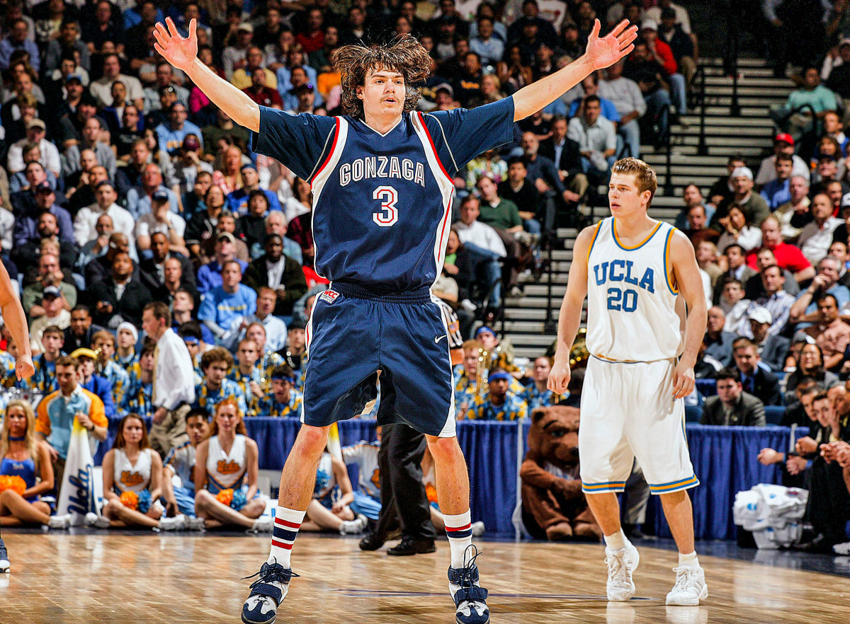 Adam Morrison while at Gonzaga