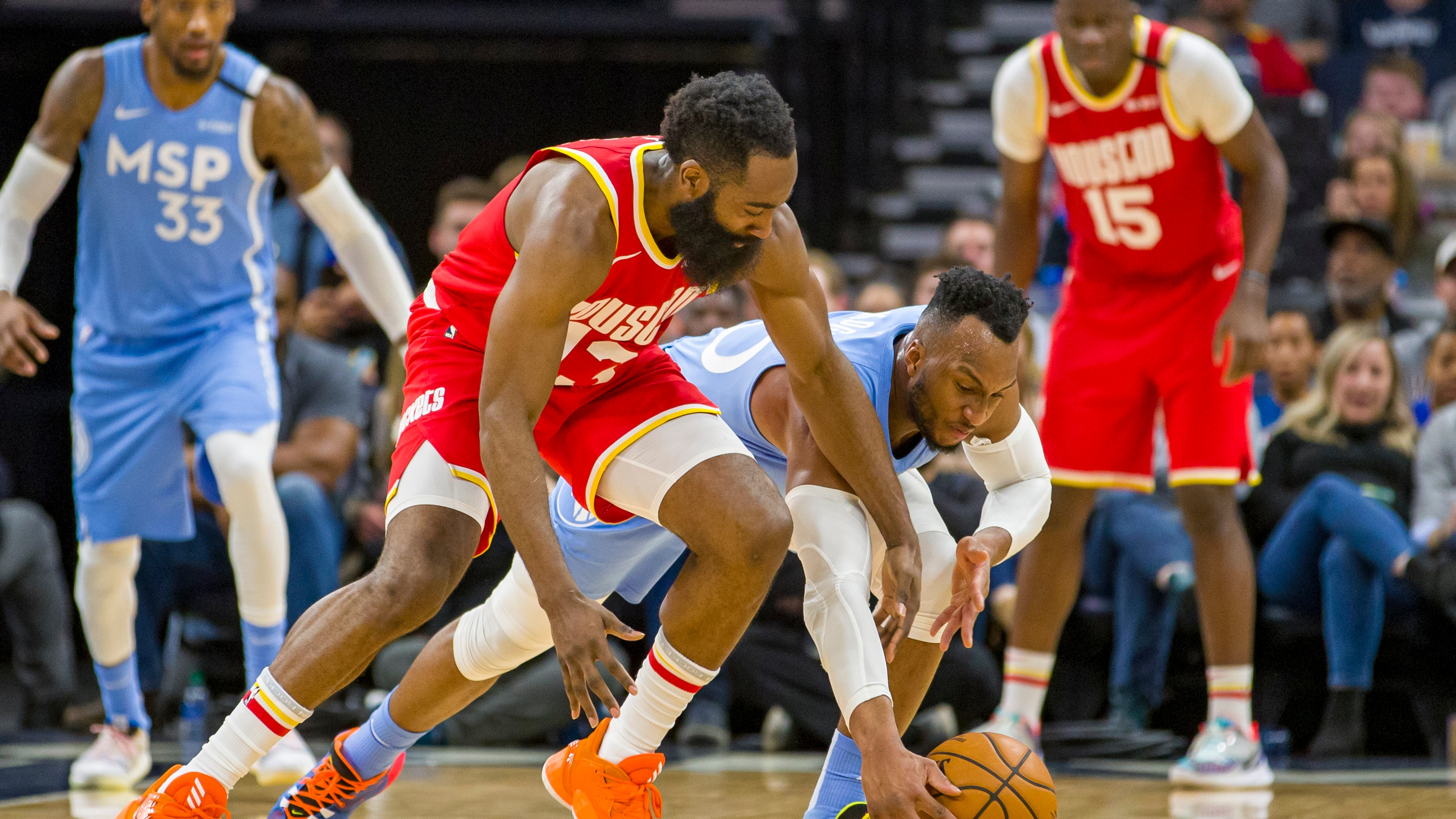 Rockets G James Harden out vs. Nuggets with thigh injury Sports