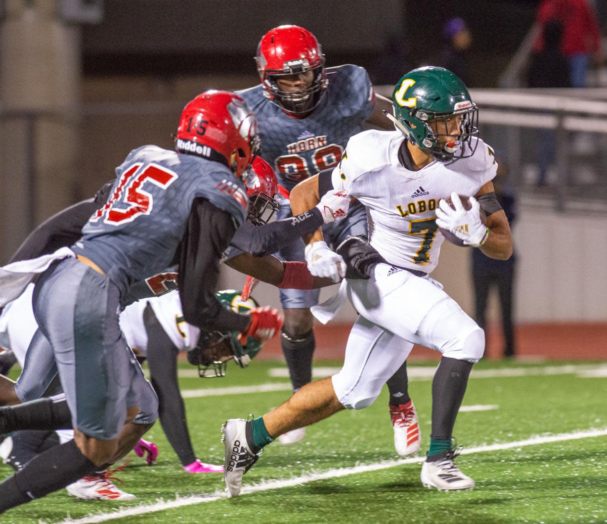 I saw Meredith run through Mesquite Horn for over 200-yards and three touchdowns.