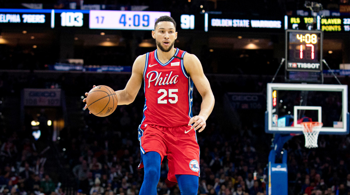 Ben Simmons with the Philadelphia 76ers