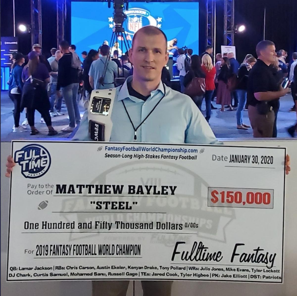 2019 Fantasy Football World Champion: Matt Bayley