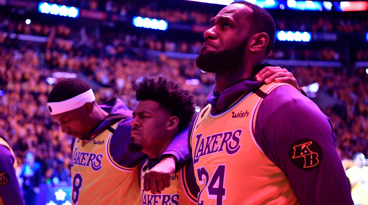LeBron James Wears Kobe Bryant Tribute Jersey to Lakers Playoff