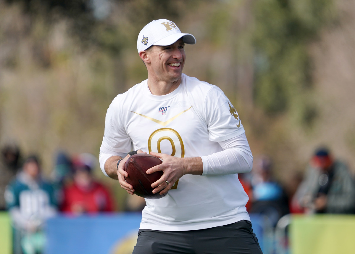 Drew Brees at the 2020 NFL Pro Bowl