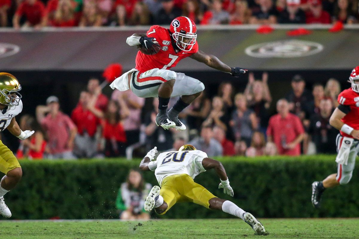 RB, D'Andre Swift against Notre Dame
