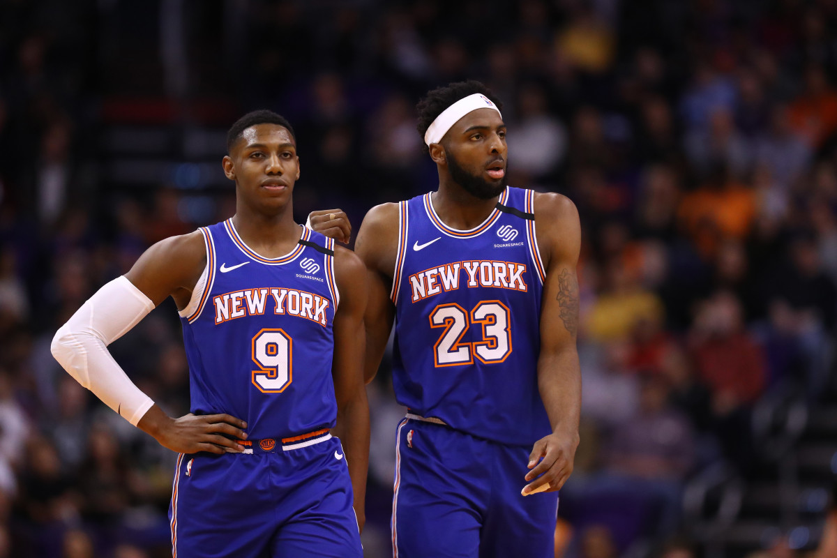 NBA_ Jersey Men New York Knicks''Basketball Julius Randle R.J. Barrett Bobby  Portis Elfrid Payton Jersey 